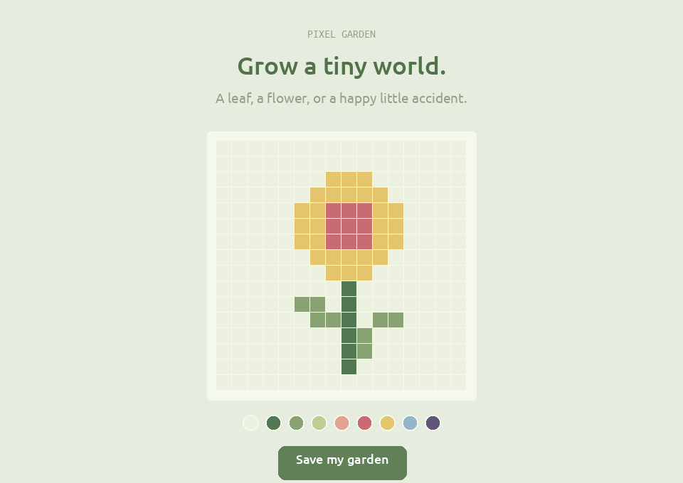 Pixel Garden preview